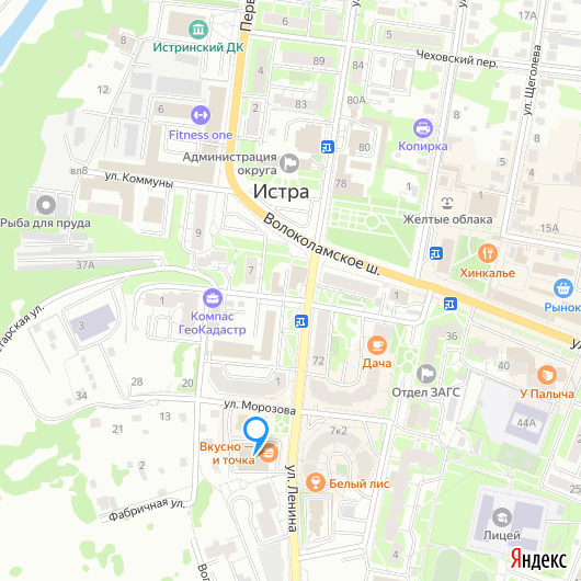 Карта торговых объектов